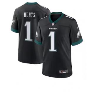 Jalen Hurts , Philadelphia Eagles Nike Alternate Game Jersey - Black